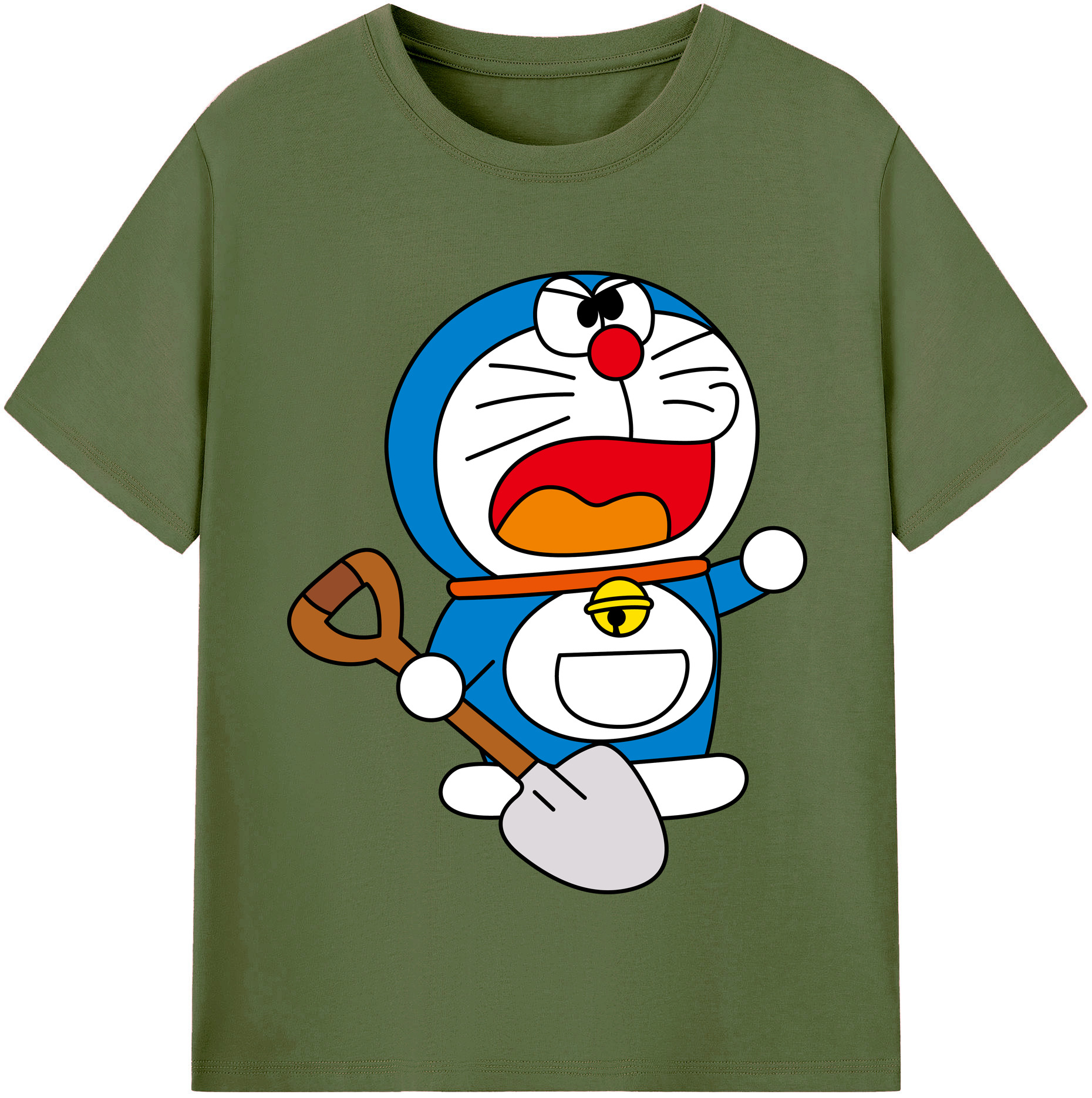（画像用） ドラえもん Doraemon 綿100％半袖Tシャツ（フロントプリント）